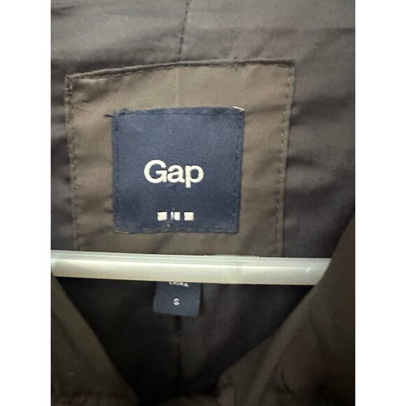 GAP women’s size small brown puffer jacket - Picture 6 of 9